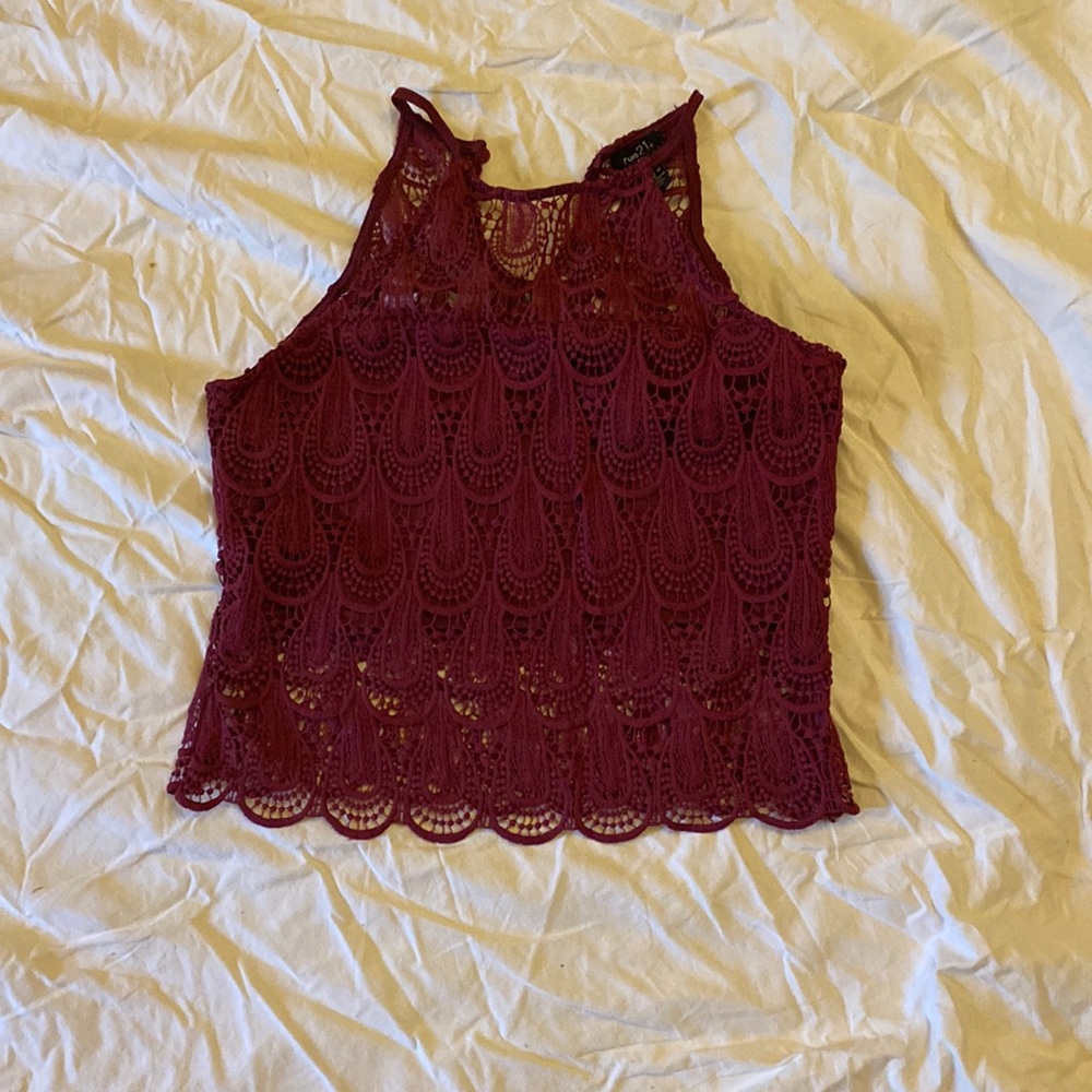 boho crocheted tank